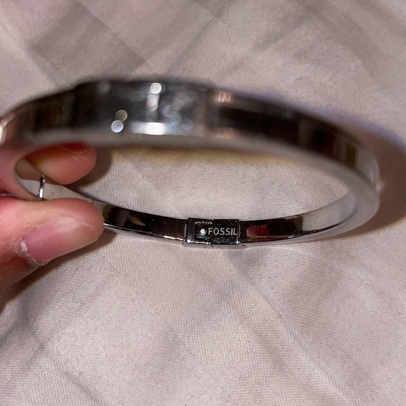 Fossil key lock bangle steel Hermes Cartier - Picture 3 of 4